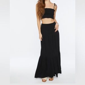 Smocked Crop Cami & Tiered skirt set